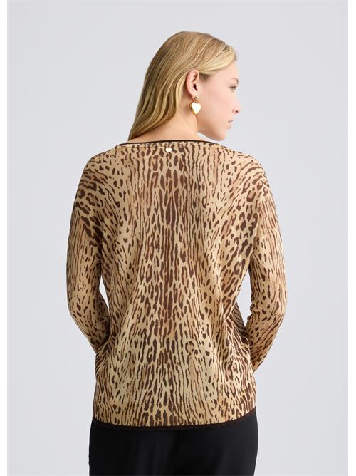 Maglia con stampa animalier Liu Jo | WA5476MA24O.M9550